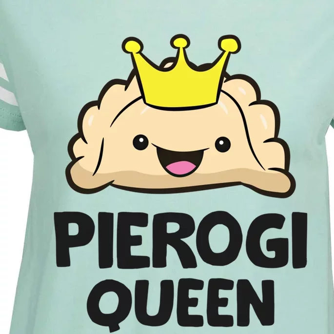 Pierogi Queen Polish Pierogi Gift Enza Ladies Jersey Football T-Shirt