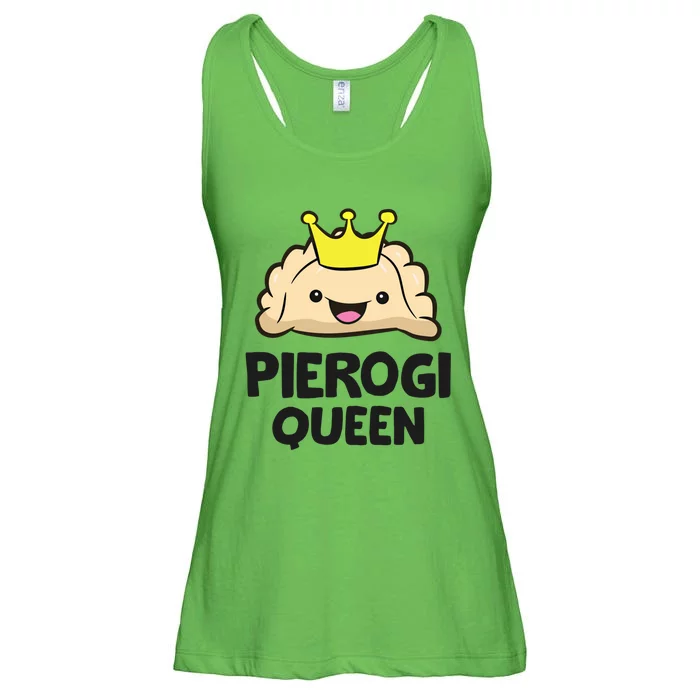 Pierogi Queen Polish Pierogi Gift Ladies Essential Flowy Tank