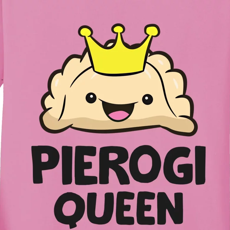 Pierogi Queen Polish Pierogi Gift Kids Long Sleeve Shirt