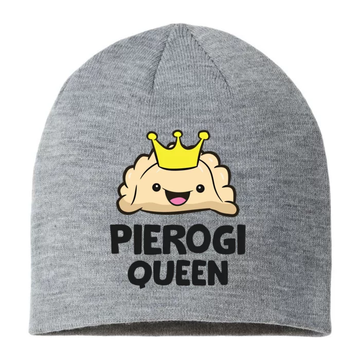 Pierogi Queen Polish Pierogi Gift 8 1/2in Sustainable Knit Beanie