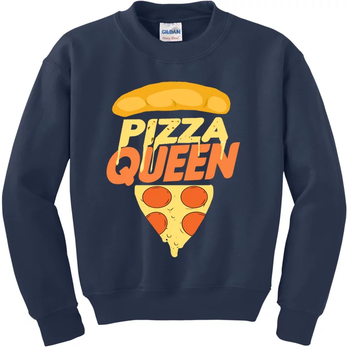 Pizza Queen Kids Sweatshirt