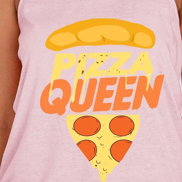 Pizza Queen Women's Knotted Racerback Tank