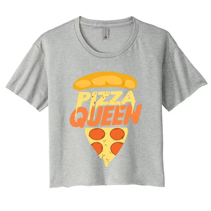 Pizza Queen Women's Crop Top Tee