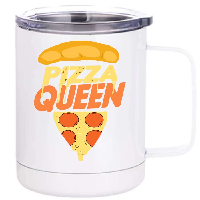 Pizza Queen Front & Back 12oz Stainless Steel Tumbler Cup