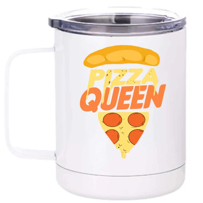 Pizza Queen Front & Back 12oz Stainless Steel Tumbler Cup