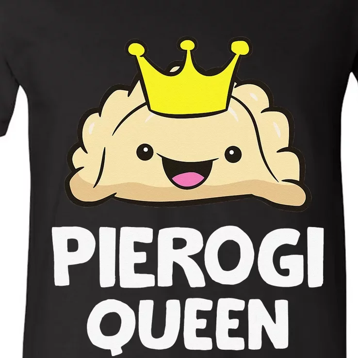 Pierogi Queen Polish Pierogi Funny Pierogi V-Neck T-Shirt