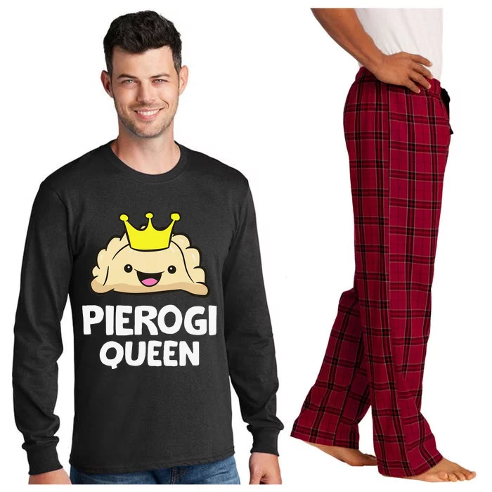 Pierogi Queen Polish Pierogi Funny Pierogi Long Sleeve Pajama Set