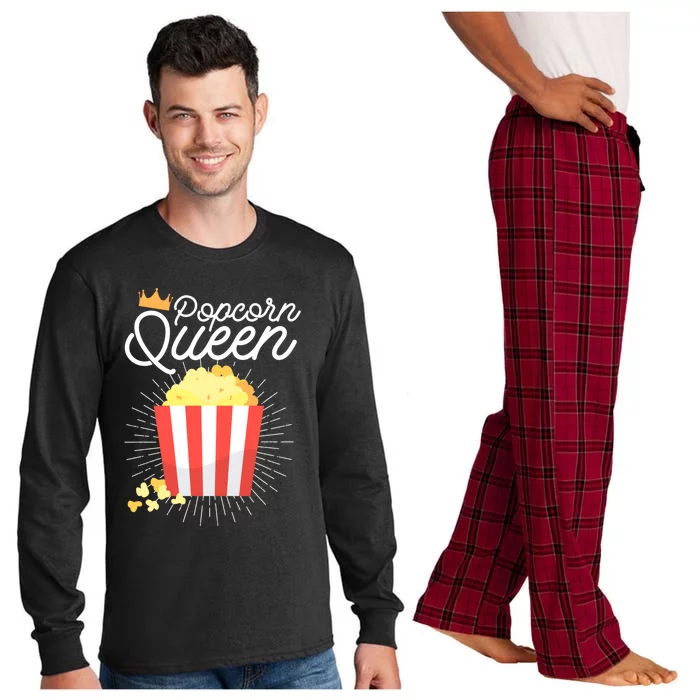 Popcorn Queen Partnerlook Gift Long Sleeve Pajama Set