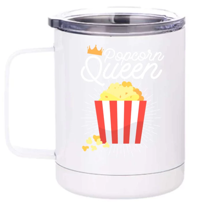 Popcorn Queen Partnerlook Gift Front & Back 12oz Stainless Steel Tumbler Cup