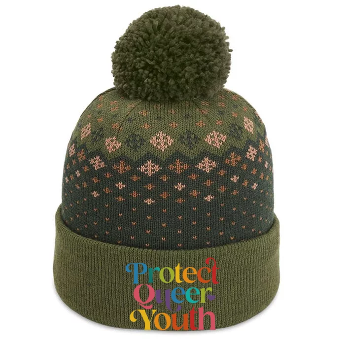 Protect Queer Pride Lgbtq The Baniff Cuffed Pom Beanie