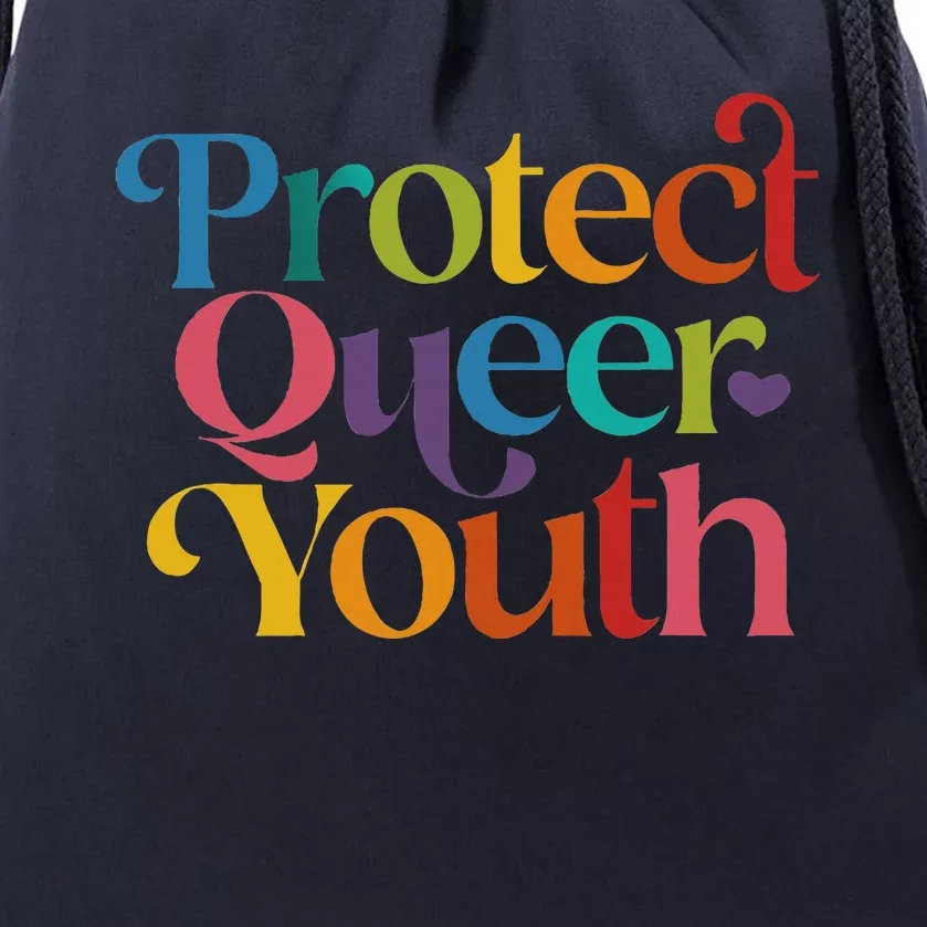 Protect Queer Pride Lgbtq Drawstring Bag