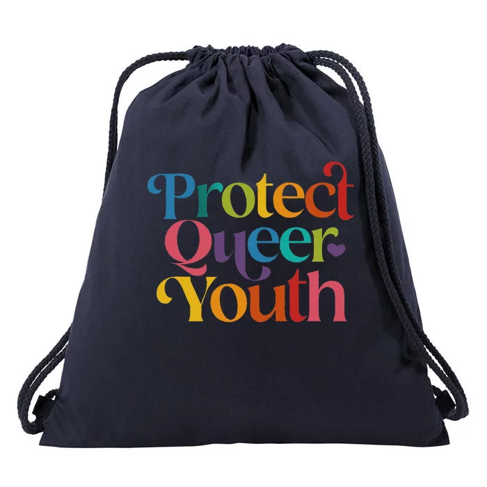 Protect Queer Pride Lgbtq Drawstring Bag