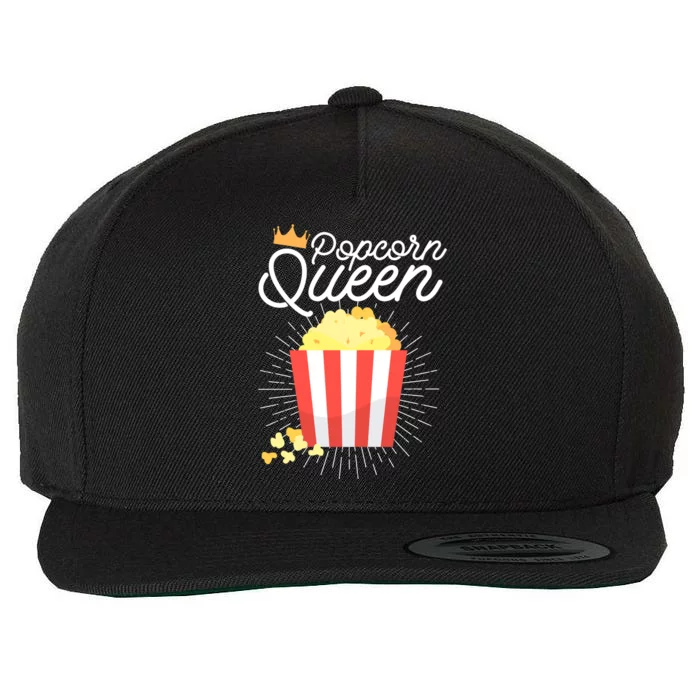 Popcorn Queen Partnerlook Cute Gift Wool Snapback Cap