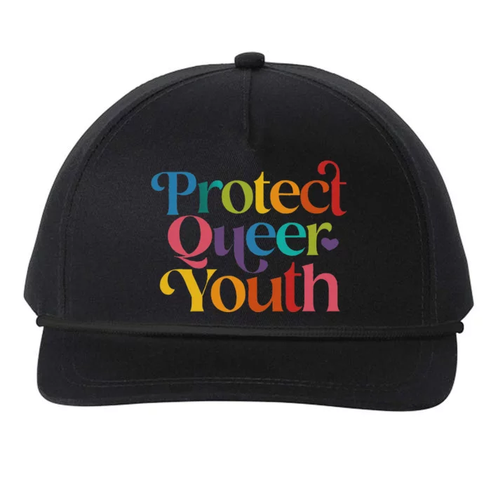 Protect Quee Queer Pride Lgbtq Snapback Five-Panel Rope Hat