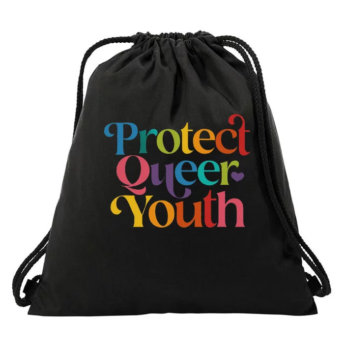 Protect Quee Queer Pride Lgbtq Drawstring Bag