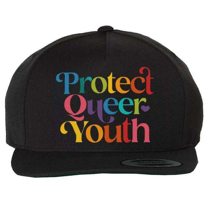 Protect Quee Queer Pride Lgbtq Wool Snapback Cap