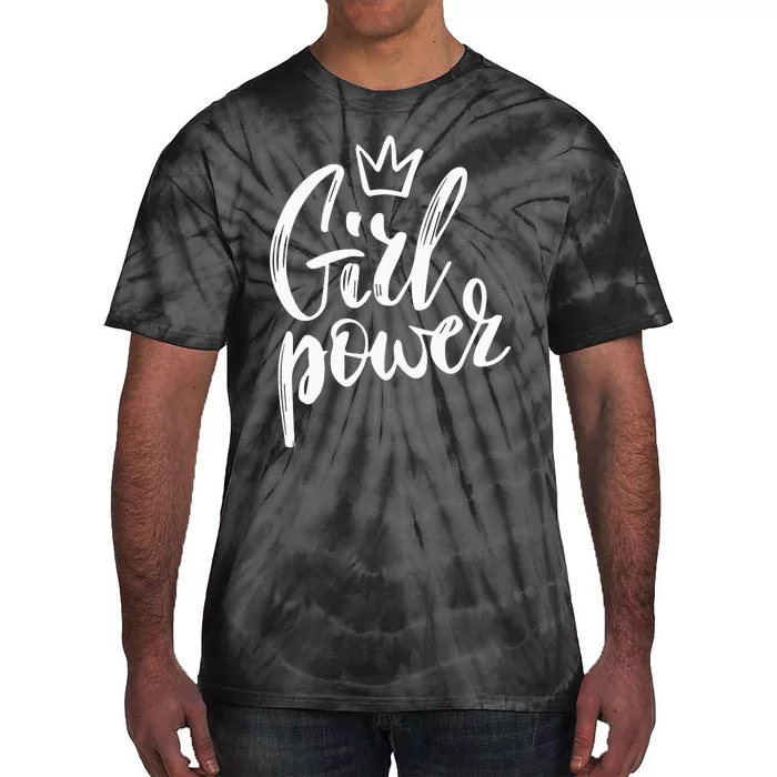 Power Queen! Strong Feminist Gift Birthday Present Tie-Dye T-Shirt