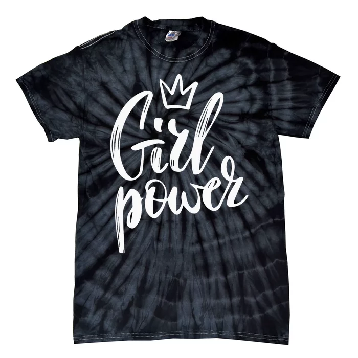 Power Queen! Strong Feminist Gift Birthday Present Tie-Dye T-Shirt