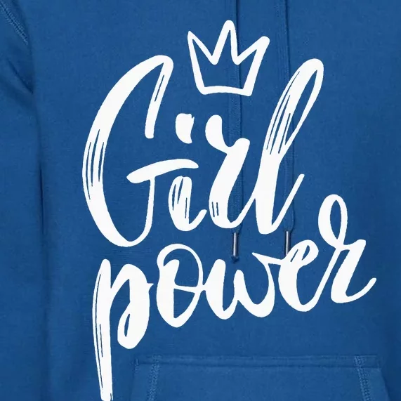 Power Queen! Strong Feminist Gift Birthday Present Premium Hoodie