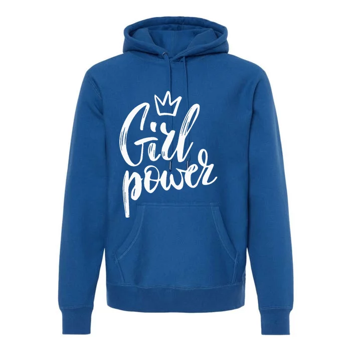 Power Queen! Strong Feminist Gift Birthday Present Premium Hoodie