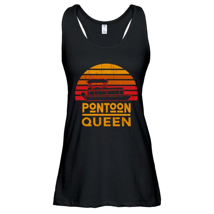 Pontoon Queen Vintage Ladies Essential Flowy Tank