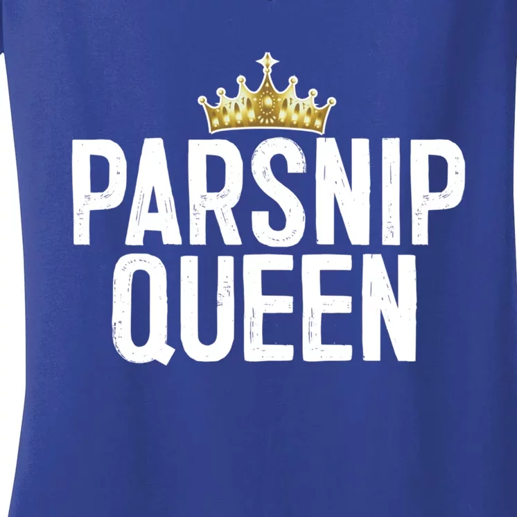 Parsnip Queen Vegan Vegetable Gift Funny Gift Women's V-Neck T-Shirt