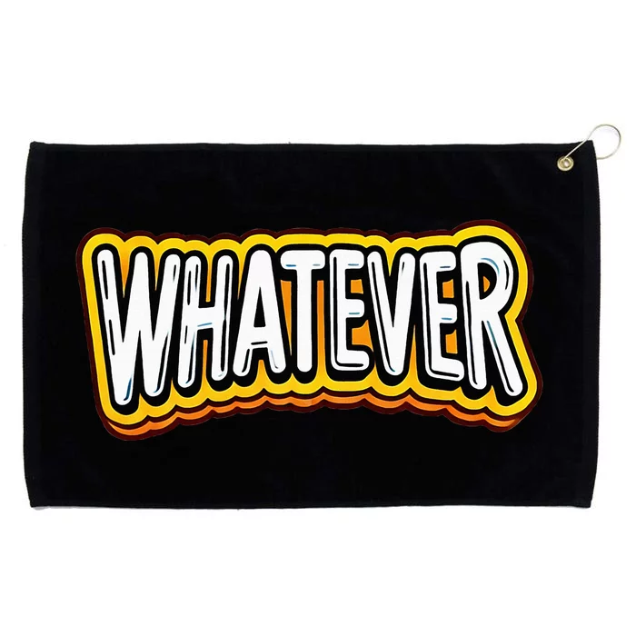 Playful Quirky Whatever Grommeted Golf Towel