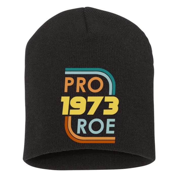 Pro Roe 1973 Reproductive Rights Pro Choice V Wade Short Acrylic Beanie