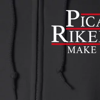 Picard Riker 24 Make It So For President 2024 Full Zip Hoodie