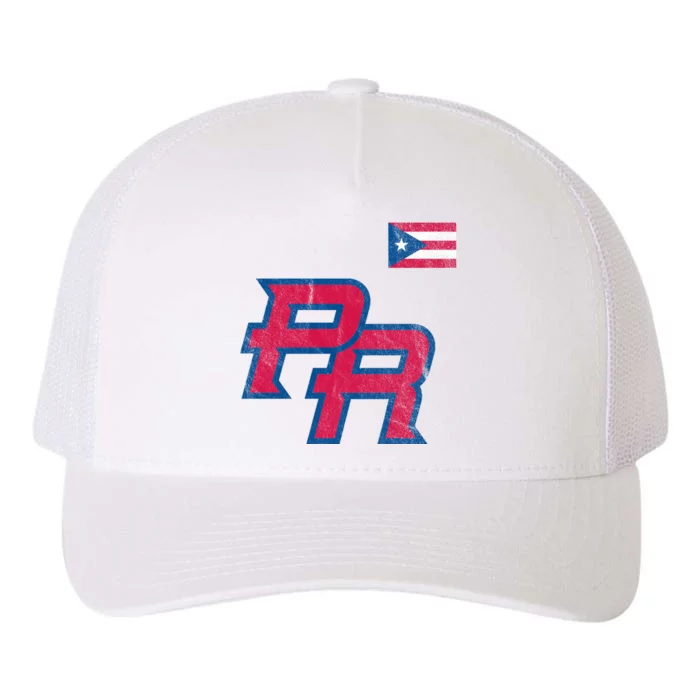 Puerto Rico Baseball Flag Pride Boricua Puerto Rico Yupoong Adult 5-Panel Trucker Hat