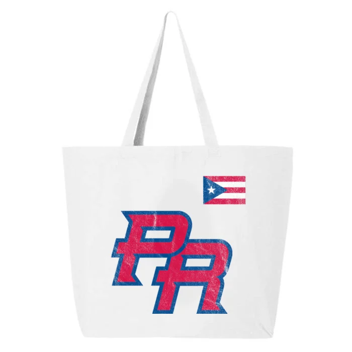 Puerto Rico Baseball Flag Pride Boricua Puerto Rico 25L Jumbo Tote