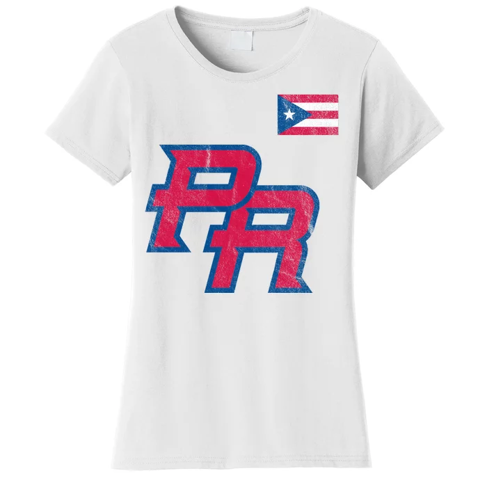 Puerto Rico Baseball Flag Pride Boricua Puerto Rico Women's T-Shirt