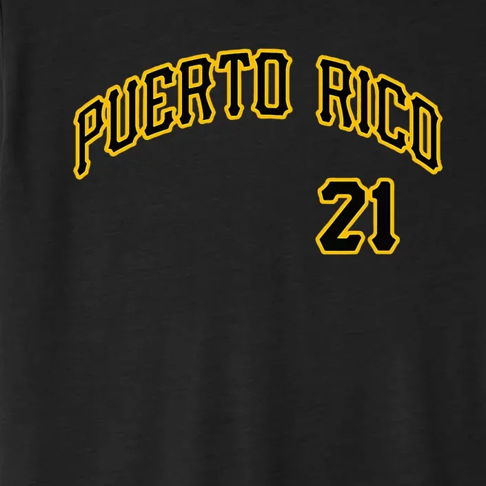 Puerto Rico 21 Boricua Baseball Santurce Beisbol Souvenir ChromaSoft Performance T-Shirt