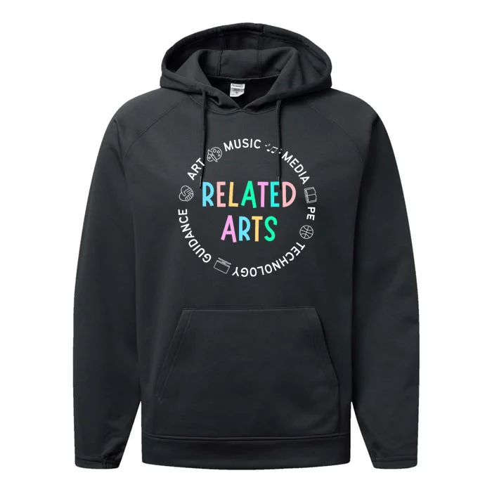 PKES Related Arts Circle Design Performance Fleece Hoodie