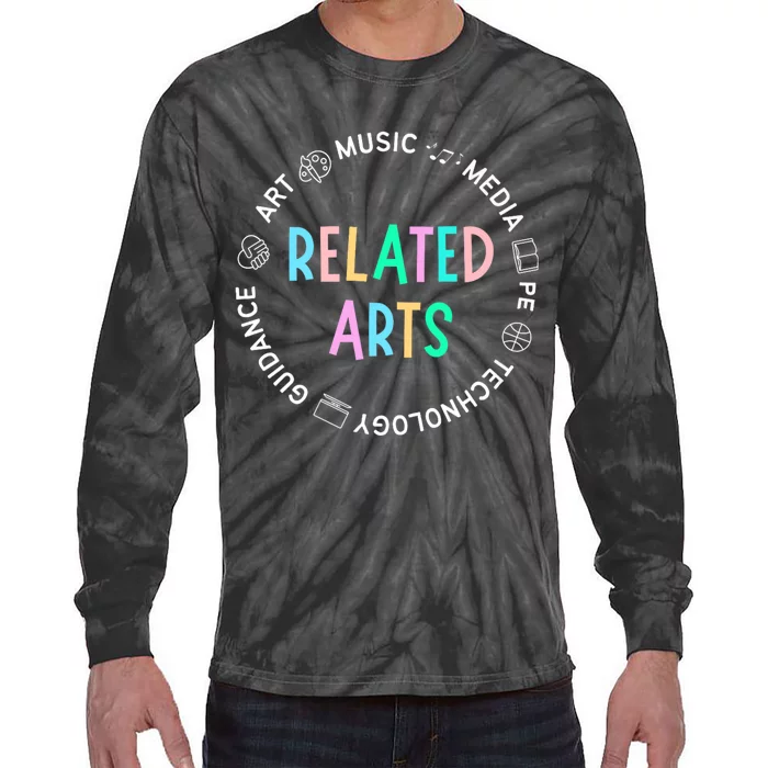 PKES Related Arts Circle Design Tie-Dye Long Sleeve Shirt