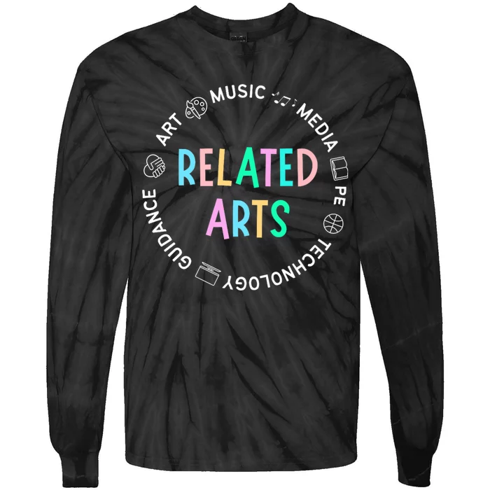 PKES Related Arts Circle Design Tie-Dye Long Sleeve Shirt