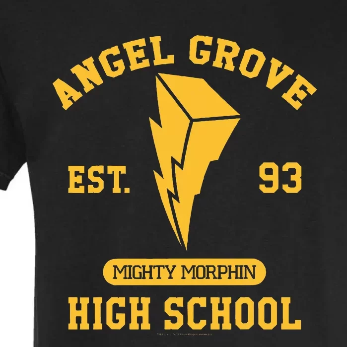 Power Rangers Angel Grove High School Gold Collegiate Garment-Dyed Heavyweight T-Shirt