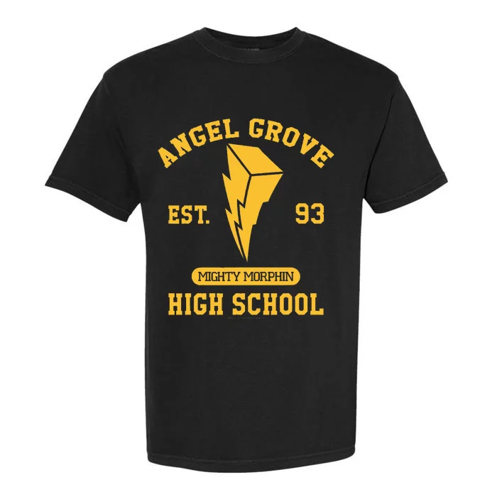 Power Rangers Angel Grove High School Gold Collegiate Garment-Dyed Heavyweight T-Shirt