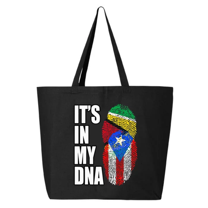 Puerto Rican And Guyanese Mix DNA Flag Heritage 25L Jumbo Tote