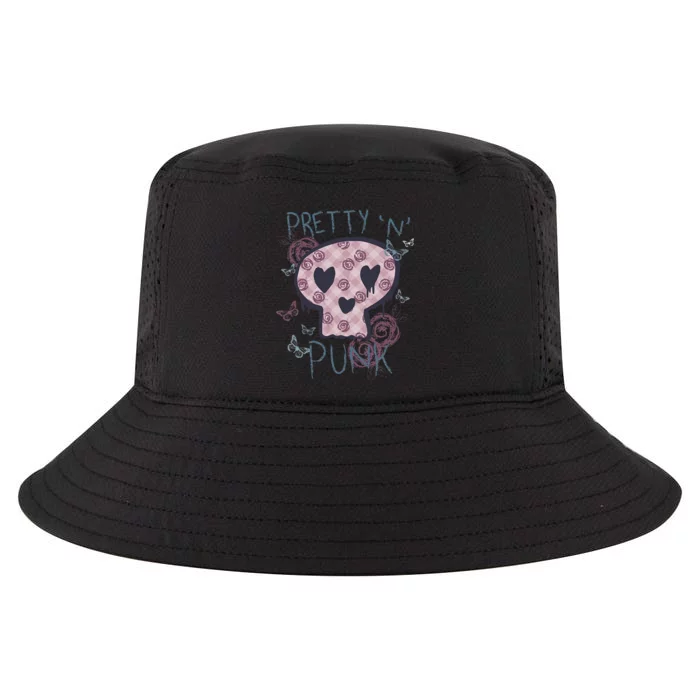 Punk Rock And Roll Music Pretty N Punk Skull Women Girl Cool Comfort Performance Bucket Hat