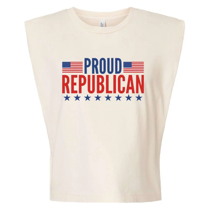 Proud Republican American Garment-Dyed Women's Muscle Tee