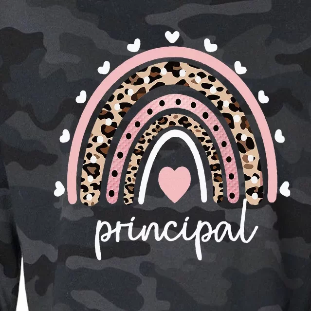 Principal Rainbow Appreciation School Principal Cropped Pullover Crew