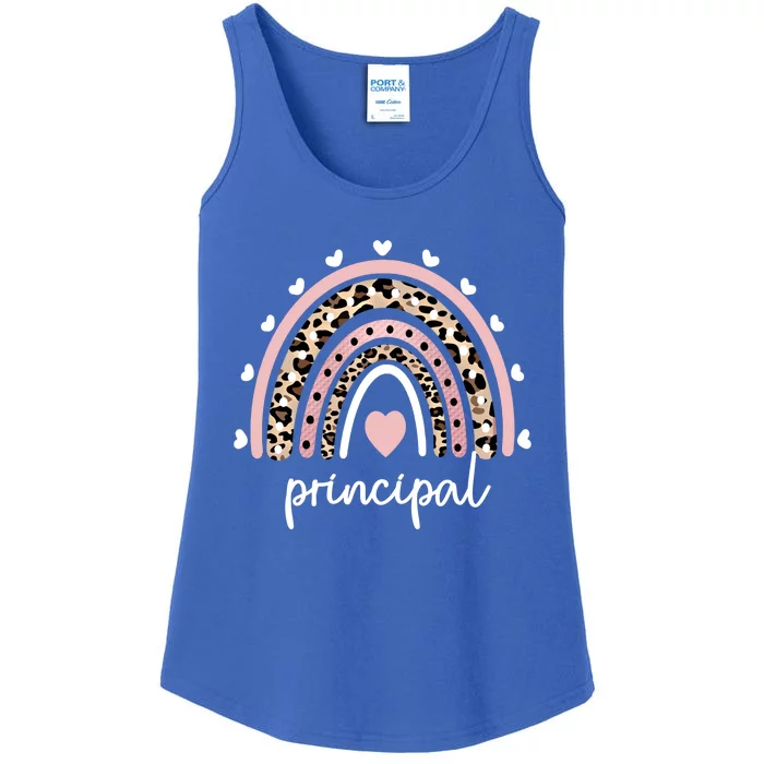 Principal Rainbow Appreciation School Principal Gift Ladies Essential Tank