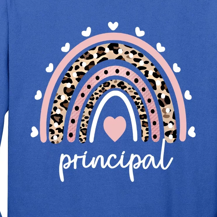 Principal Rainbow Appreciation School Principal Gift Tall Long Sleeve T-Shirt