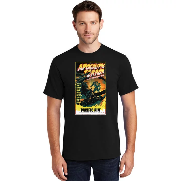 Pacific Rim – Apocalyptic Terror Rises Retro Poster Tall T-Shirt