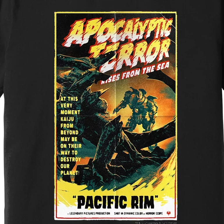 Pacific Rim – Apocalyptic Terror Rises Retro Poster Premium T-Shirt