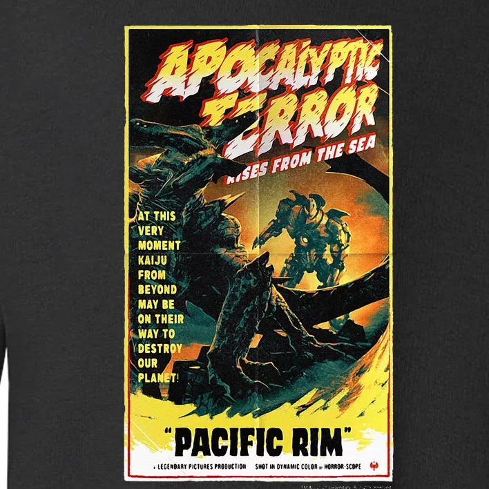 Pacific Rim – Apocalyptic Terror Rises Retro Poster Toddler Sweatshirt