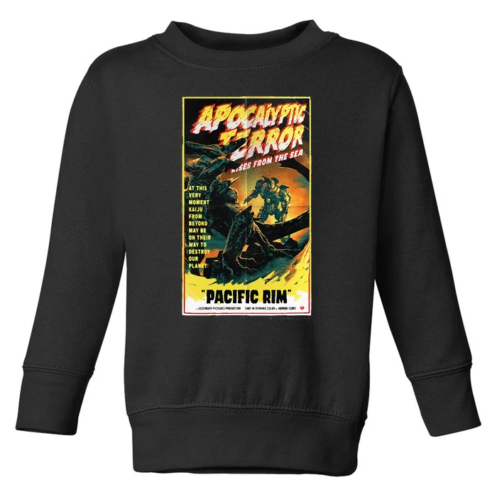 Pacific Rim – Apocalyptic Terror Rises Retro Poster Toddler Sweatshirt