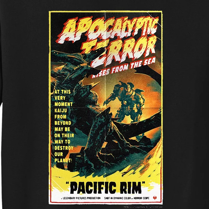 Pacific Rim – Apocalyptic Terror Rises Retro Poster Sweatshirt