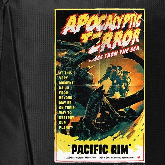 Pacific Rim – Apocalyptic Terror Rises Retro Poster City Backpack